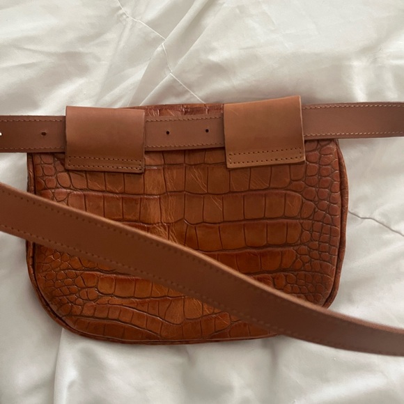 ✨CLARE V.✨Cuoio Autumn Croco Fanny Pack - Picture 9 of 12